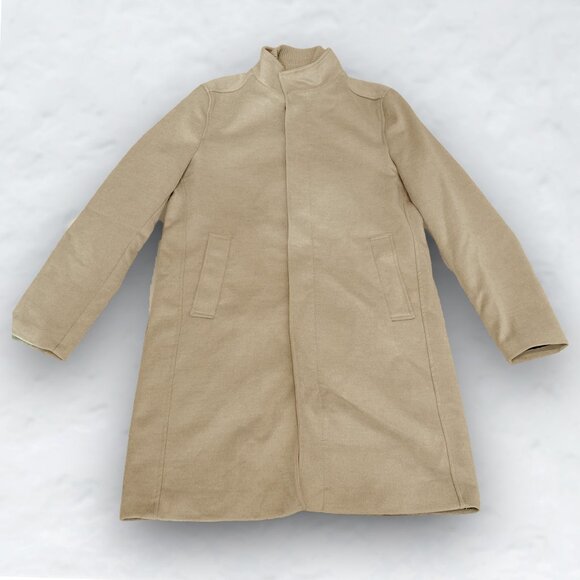 ZARA Long Wool Coat Jacket - Picture 1 of 4